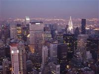New York at night, New York, United States