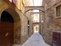 Little street at Volterra, Tuscany, Italy