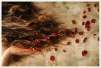 cabelos e flores