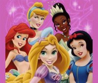 Ariel Cinderella Rapunzel Tiana SnowWhite