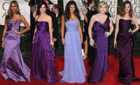 Purple Gowns-2010 Golden Globe Awards