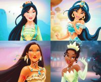Mulan Jasmine Pocahontas Tiana