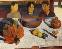 Paul Gauguin Tahitische Jungen am Tisch