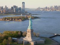 Statue of Liberty, Yersey city and Hudson river