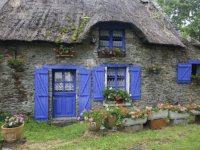Cottage with Blue Doors