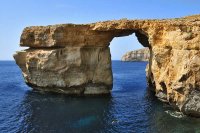 Rocks in the See Gozo Island Malta