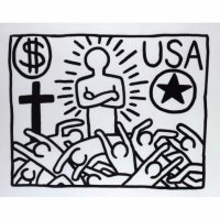 Painting Keith Haring Bjorn von below