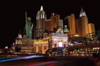 New York by night The Strip Las Vegas