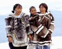 Local dress from the Inuits Canada
