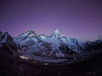 Night Stars over the Mount Everest