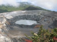 Crater lake Poas Vulcano Costa Rica