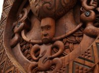 Maori carving New Sealand