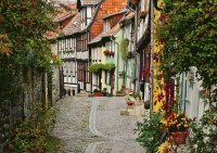 Street in Quedlinburg Harz