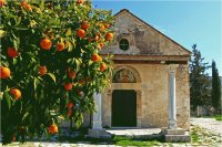 Oranges next to the Church Cyprus
