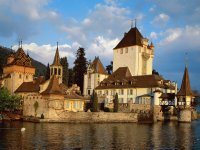 Oberhofen Castle Lake Thun Switzerland