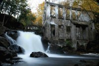 Molino abandonado. Oeste de Quebec, Canadá