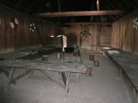 Inside longhouse Trellenborg