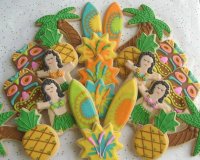 Luau party Cookies Hawaii