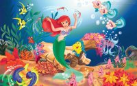 Ariel no fundo do mar