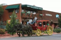 Sightseeing Sedona in a old Stage Coach