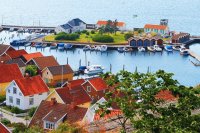Fjalbacka colorful fishing Village Sweden