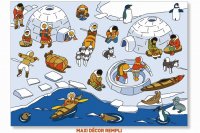Talk plate North Pole at the Inuit School