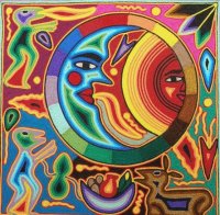Huichol yarn art Mexico