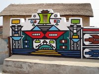 Ndebele wall around the House