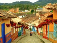 Guatape village near Medellin Colombia
