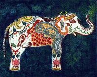 India inspired Queen Elephant