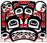 Made by the Tlingit people South East Alaska