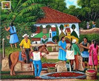 Edmundo Otoniel Mejía pintura naif El Salvador