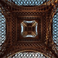 Different view Eifel Tower Paris