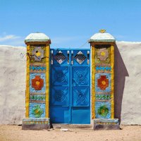 Entrance to a Nubian village northern Sudan