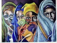 Somali women painting by Miriam Kaib