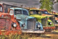 Old trucks in the Palouse area Washington