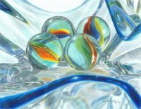 Bowl of Marbles by Carla Kurt