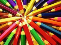 Colored pencil Wheel