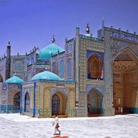 Blue Mosque at Mazar-e-Sharif Afghanistan