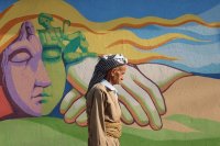 Wall painting in Iraqi Kurdistan