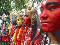 Ready for the Temple ceremony Gangtok Sikkim