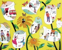 Hwang People as Flowers by Joo Ri Korea