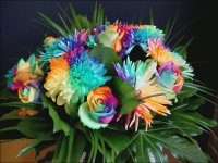 Bouquet Rainbow Roses