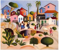 In the village by Tarsila do Amaral
