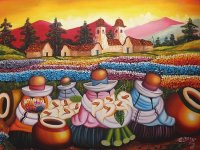 Working on the Field Peruvian art