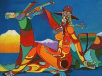 Bolivian art by Roberto Mamani