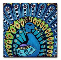 Peacock tile art from Sri Lanka