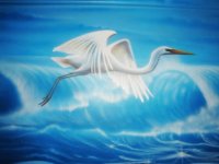 Bird above the Waves by Tony Reyman
