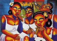 Afro Cubans smoking Cigars