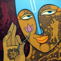 Indian figurative painter Krisna Ashok